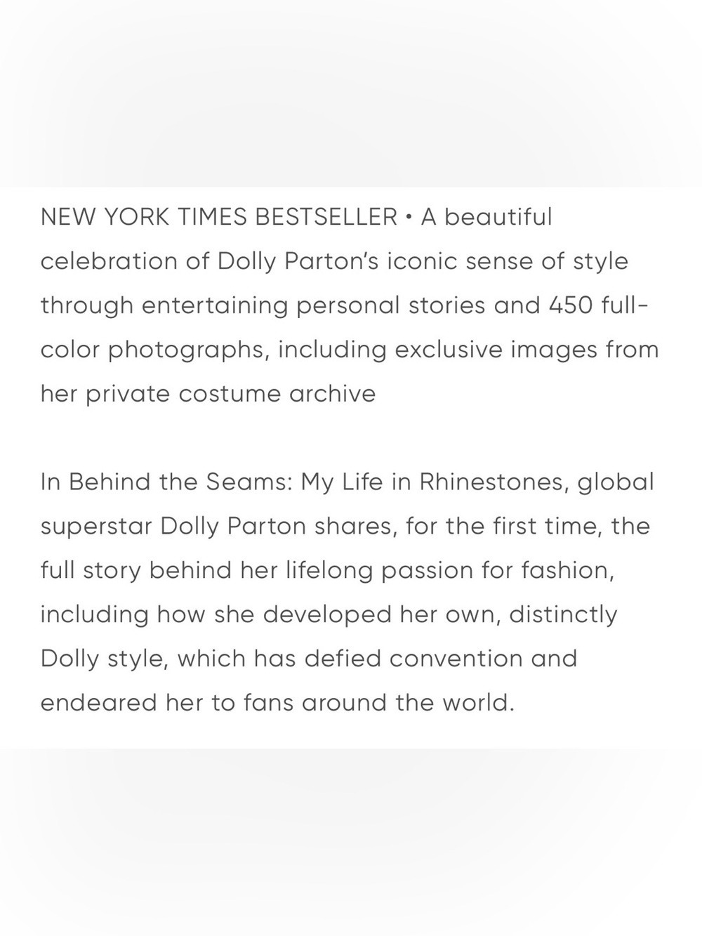 Dolly Parton: Behind the Seams: My Life in Rhinestones — Coffee Table Book - Picture 8 of 16